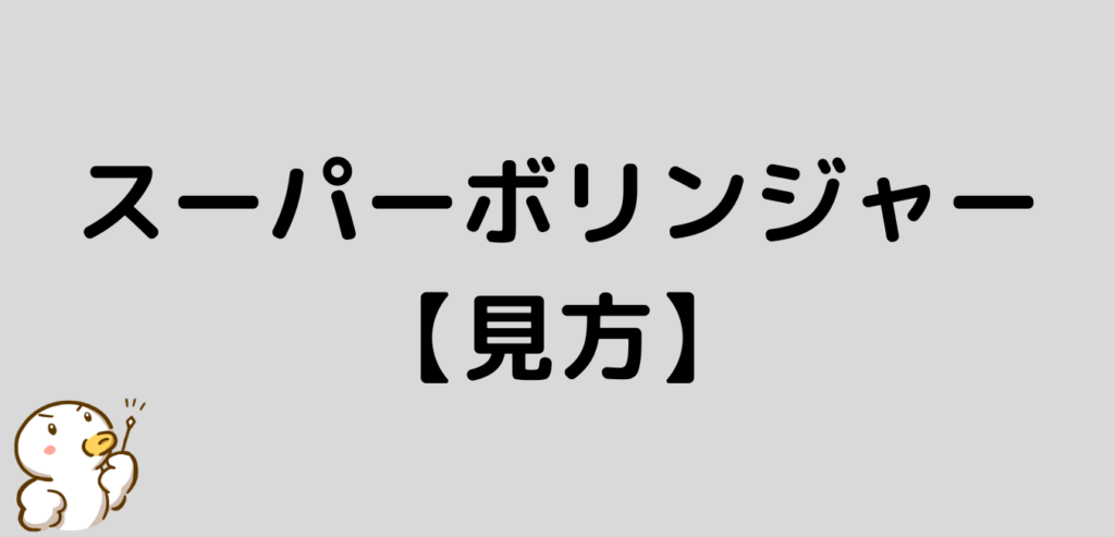 スーパーボリンジャー　見方